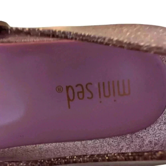 Mini Sed Mary Jane Toddler Girls' Unicorn Glitter Jelly Shoes Sizes 11.5 Purple - Picture 7 of 7